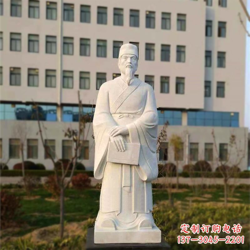 安阳校园名人汉白玉雕塑医院医学院古代著名人物雕像
