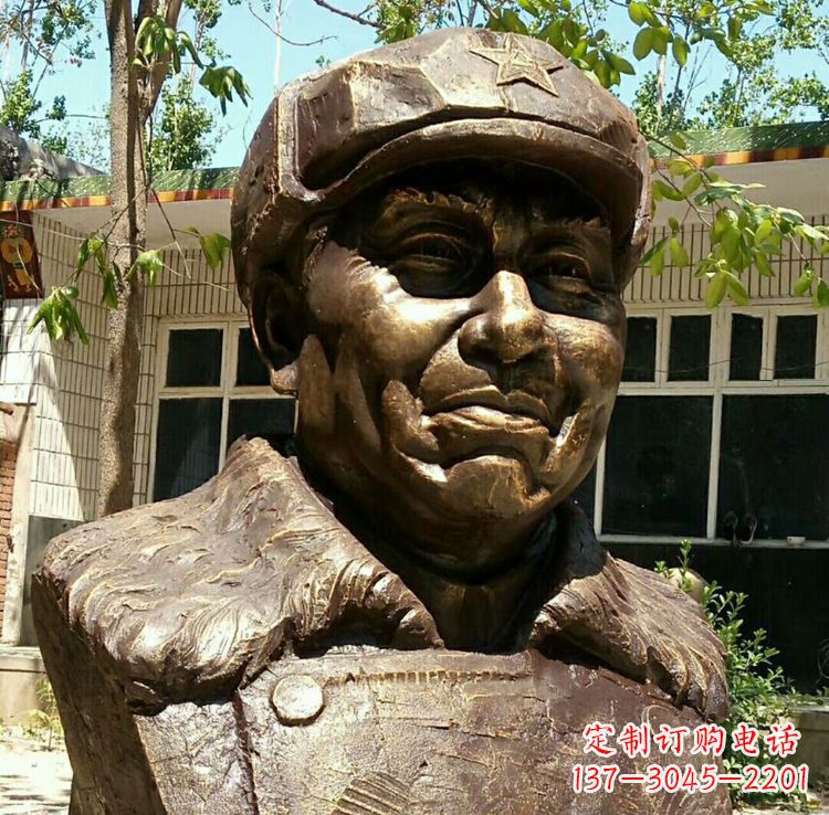 安阳校园名人朱德胸像铜雕