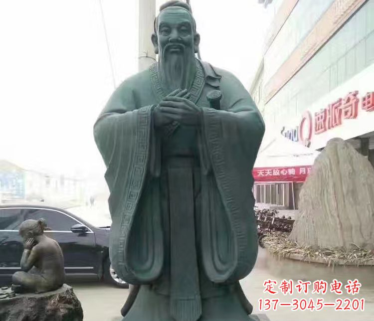 安阳校园人物孔子行教像