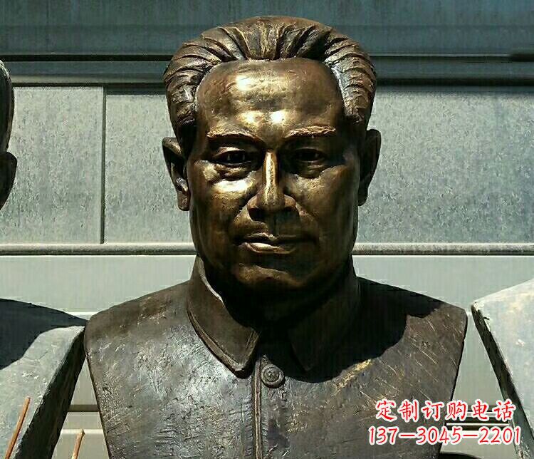 安阳校园周恩来胸像铜雕