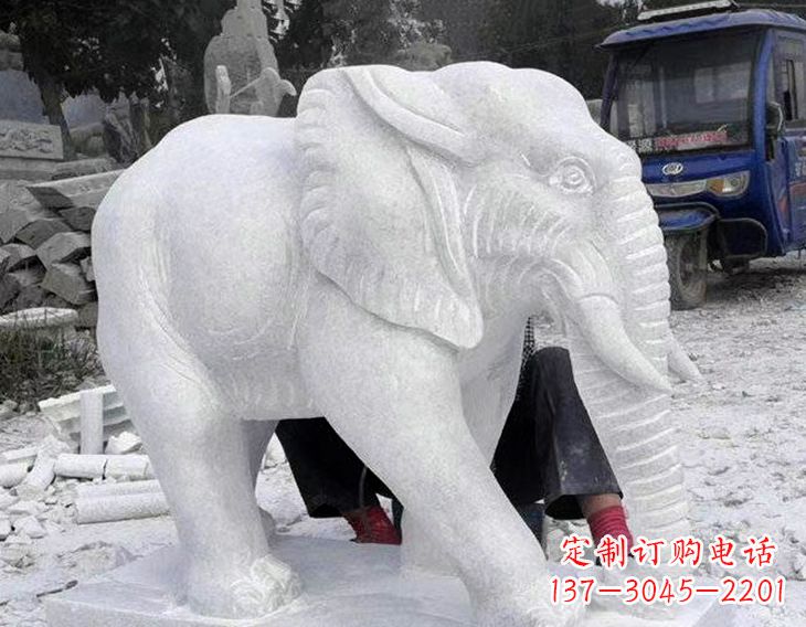 安阳写实大象石雕
