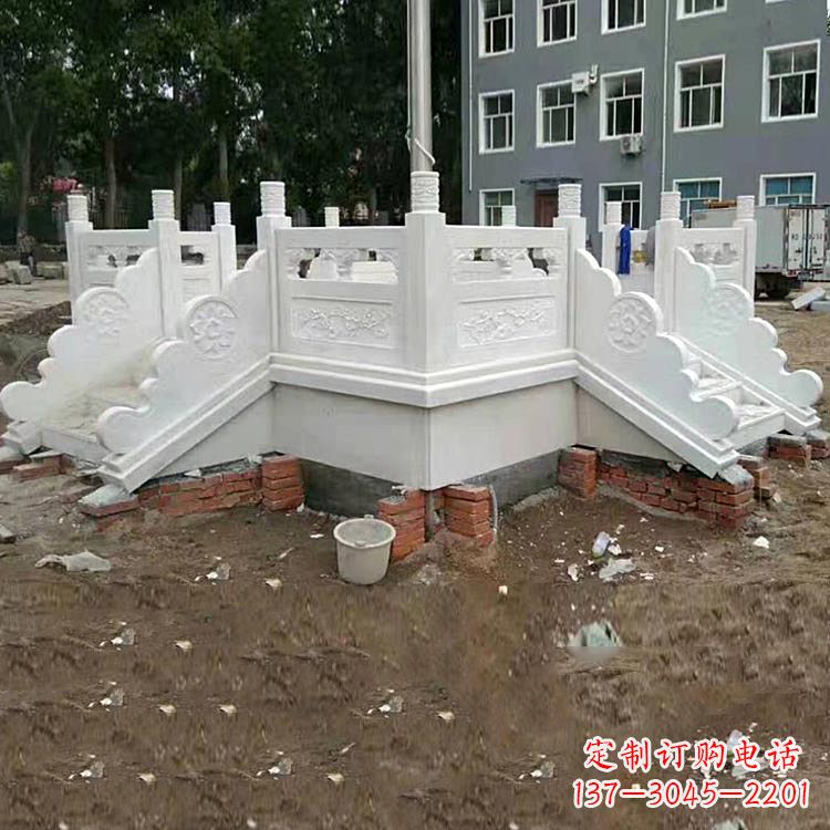 安阳学校汉白玉升旗台石雕