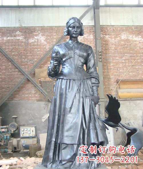 安阳医院校园西方名人南丁格尔铜雕