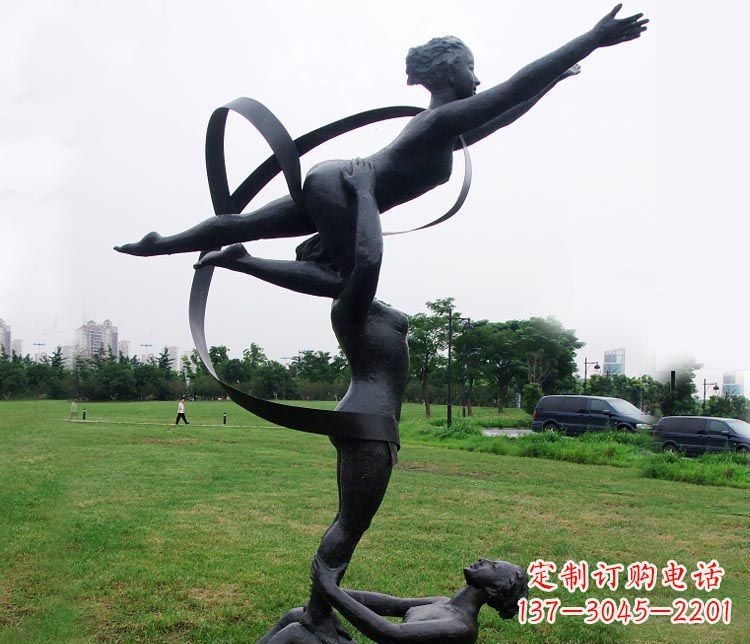 安阳艺术体操运动员雕塑