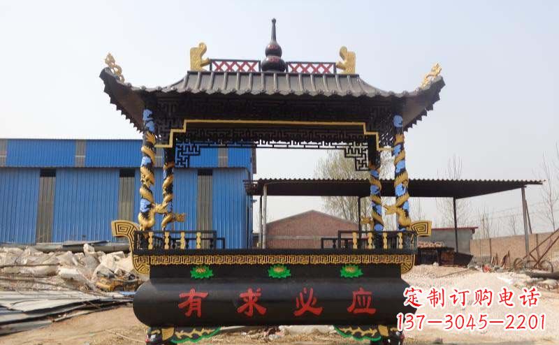 安阳有求必应香炉寺庙铜雕