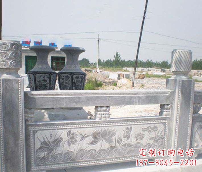 安阳园林仿古石栏板景观石雕 (3)