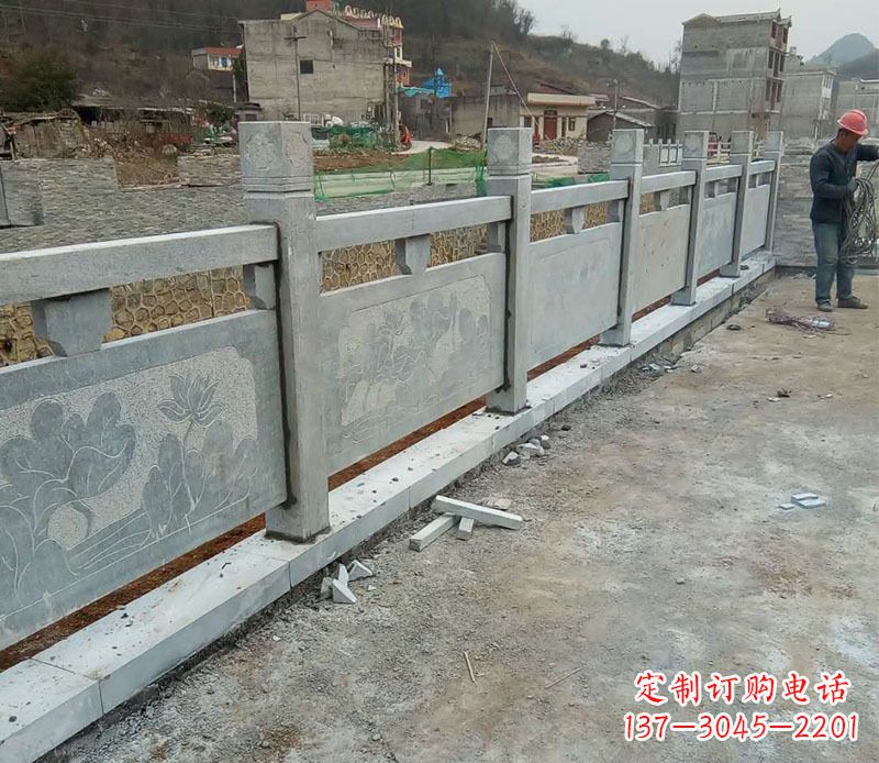 安阳园林仿古石栏板景观石雕 (5)