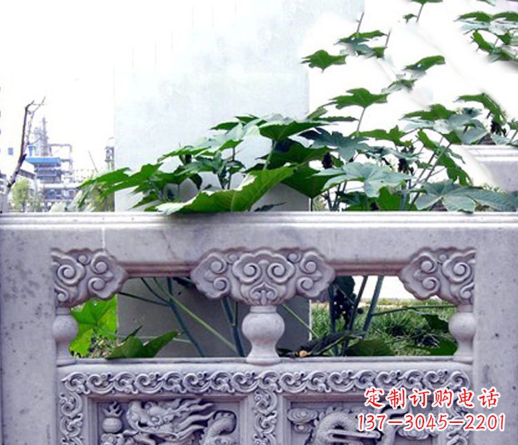 安阳园林仿古石栏板景观石雕 (6)