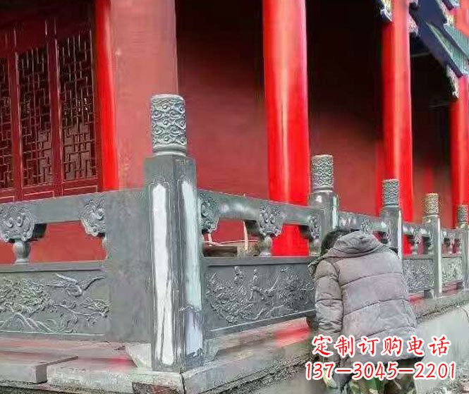 安阳园林仿古石栏板景观石雕 (9)