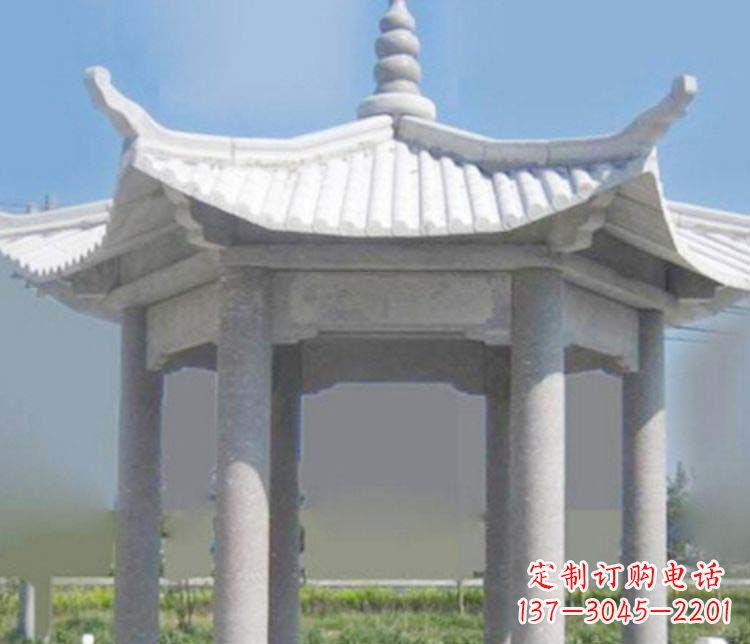 安阳园林仿古石凉亭景观石雕
