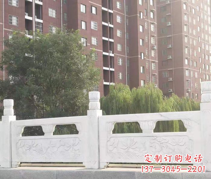 安阳园林汉白玉石浮雕栏板 (2)