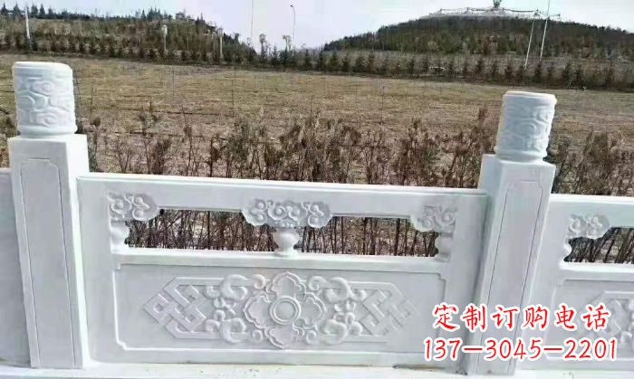 安阳园林汉白玉石浮雕栏板 (4)
