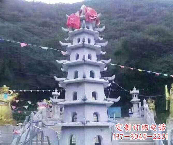 安阳园林景观大理石宝塔石雕