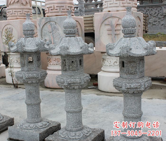 安阳园林景观大理石雕塑石灯