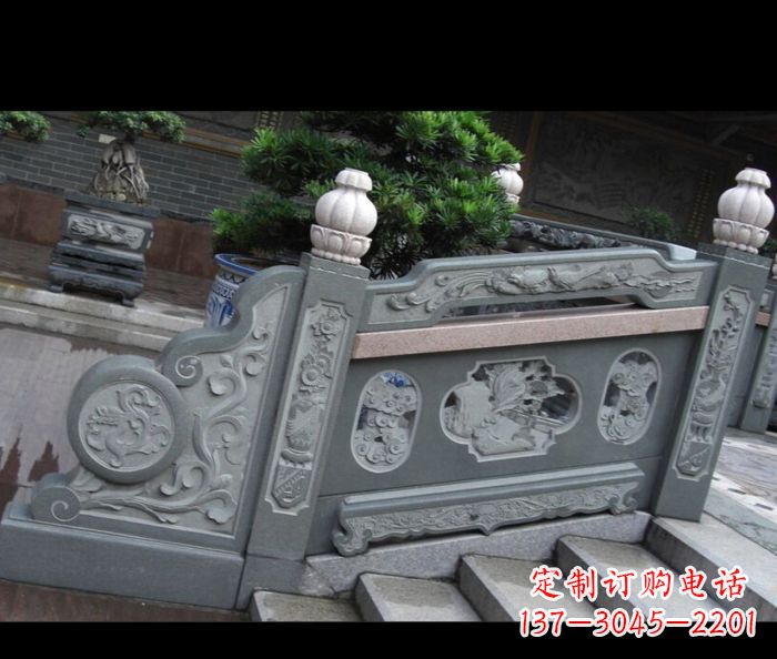 安阳园林景观大理石栏板雕塑 (6)
