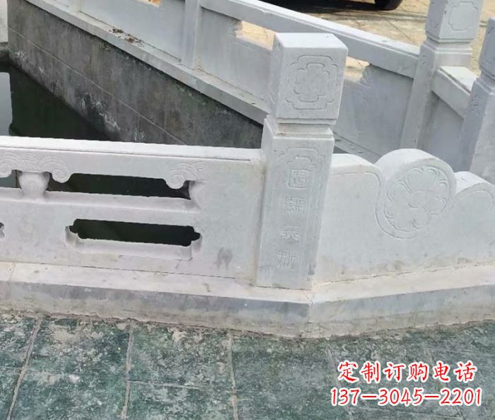安阳园林景观大理石栏板雕塑 (7)
