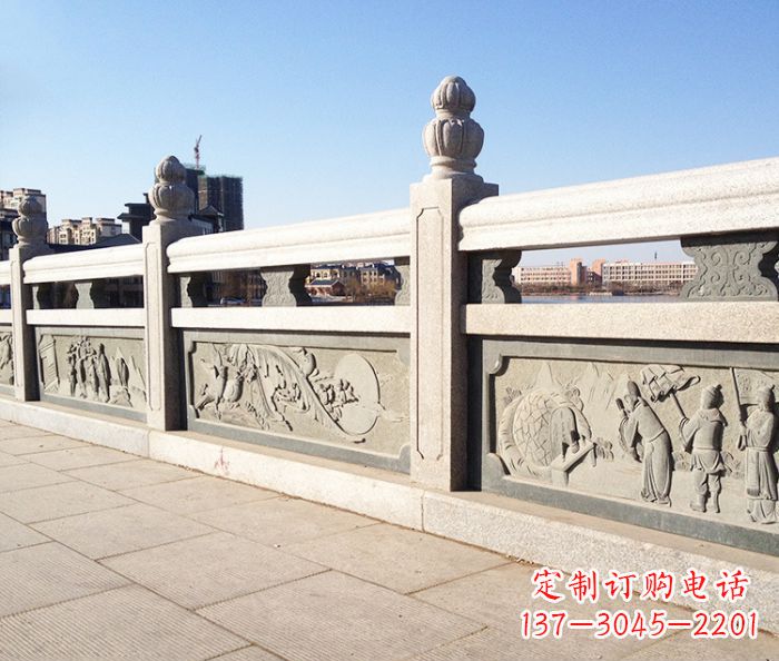 安阳园林景观大理石栏板石雕 (8)
