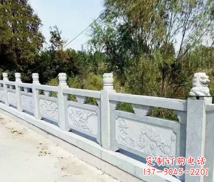 安阳园林景观大理石栏板石雕_1