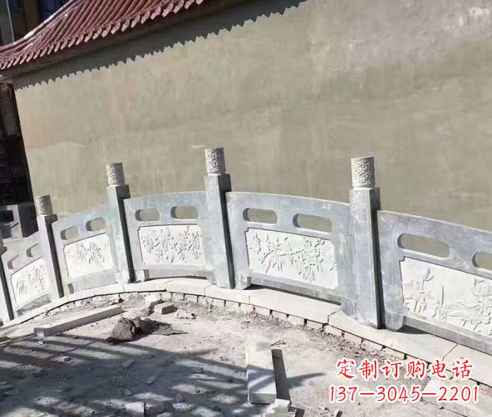安阳园林景观大理石桥栏板石雕 (5)