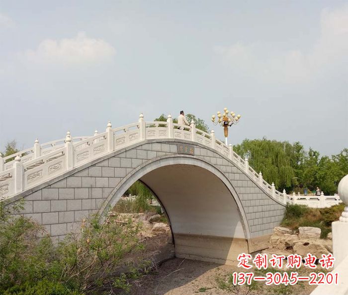 安阳园林景观大理石桥栏板石雕 (6)