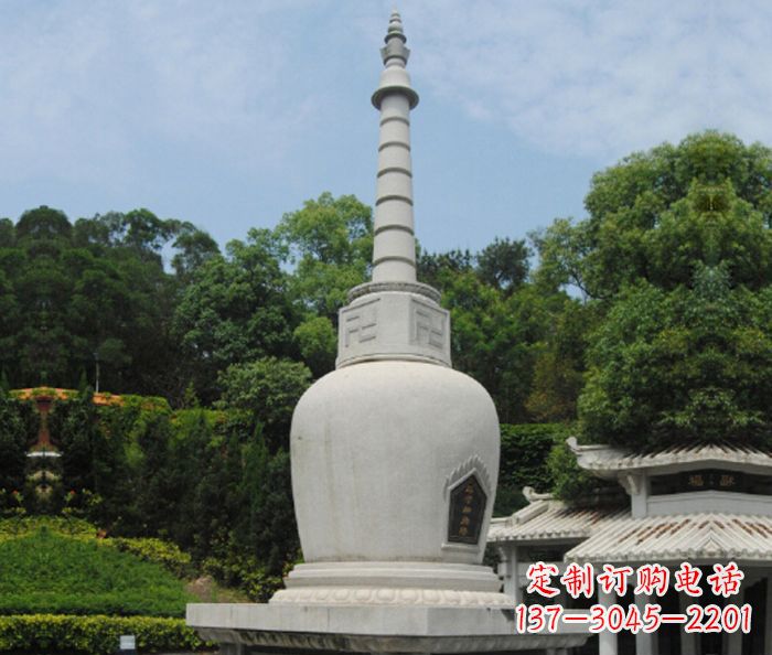 安阳园林景观大理石舍利塔石雕