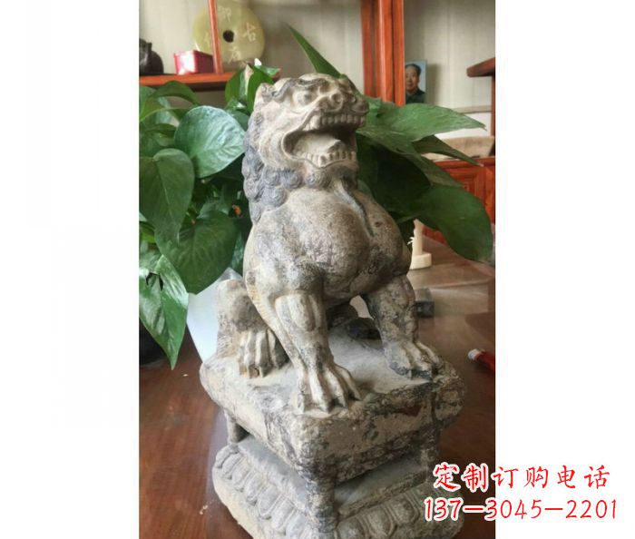 安阳园林景观大理石狮子石雕