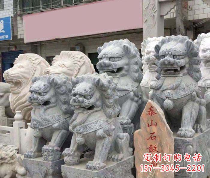 安阳园林景观仿古狮子石雕