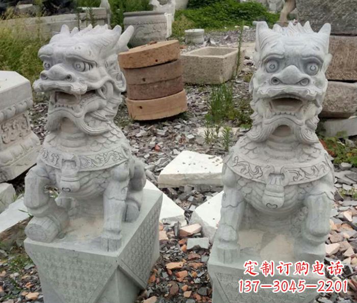 安阳园林景观仿古麒麟石雕