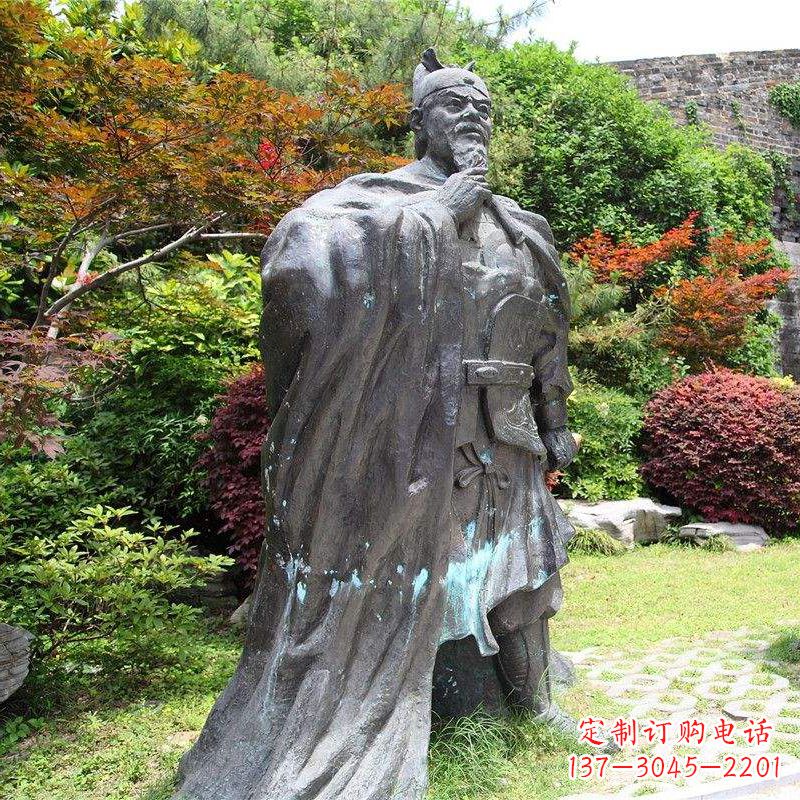 安阳园林历史人物明太祖朱元璋雕塑