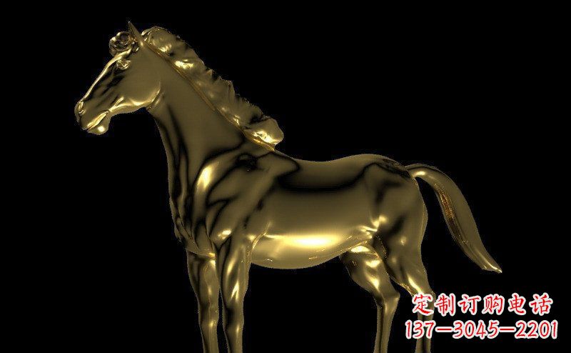 安阳园林马动物景观铜雕