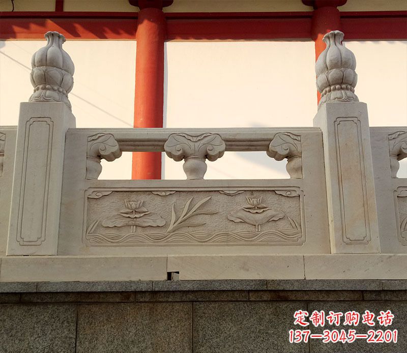 安阳园林石浮雕栏板景观石雕 (2)
