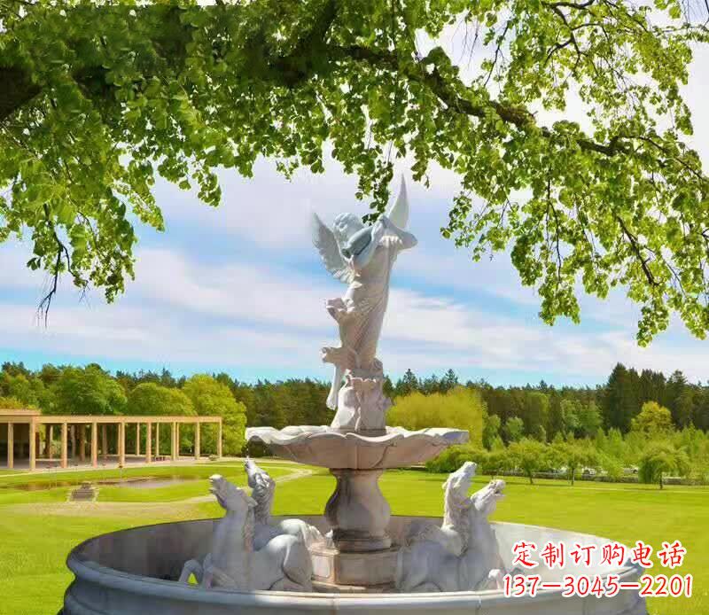安阳园林天使景观石雕 