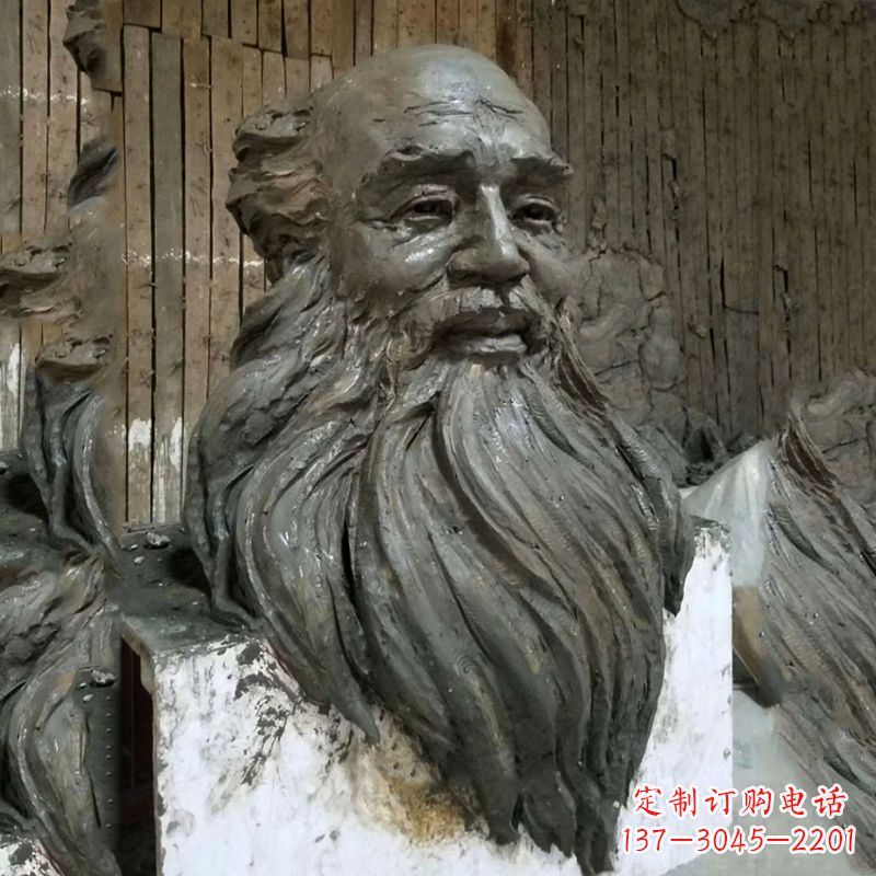 安阳张大千头像雕塑泥稿