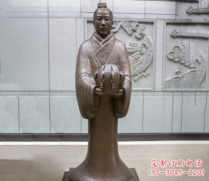 安阳张衡科学家 人物铜雕