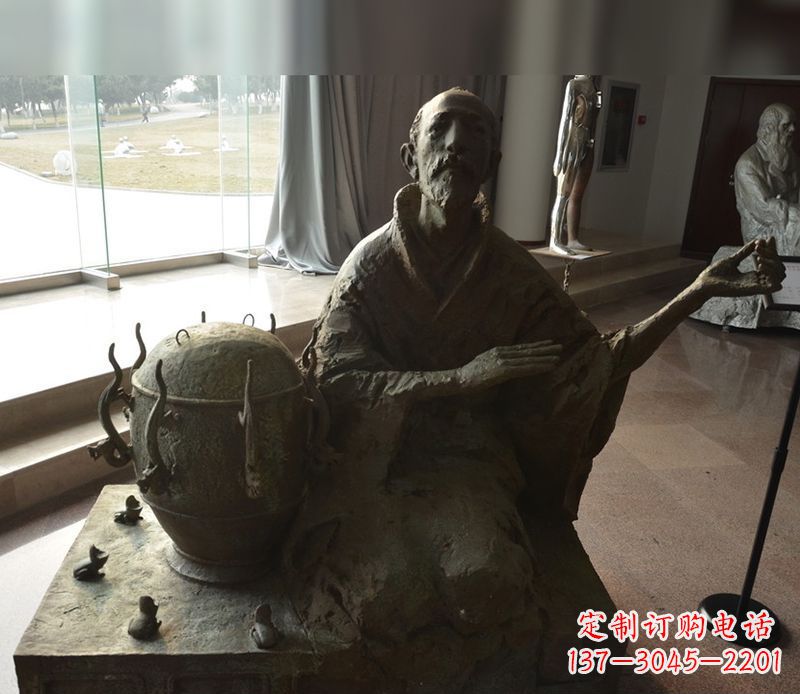 安阳张衡铜雕