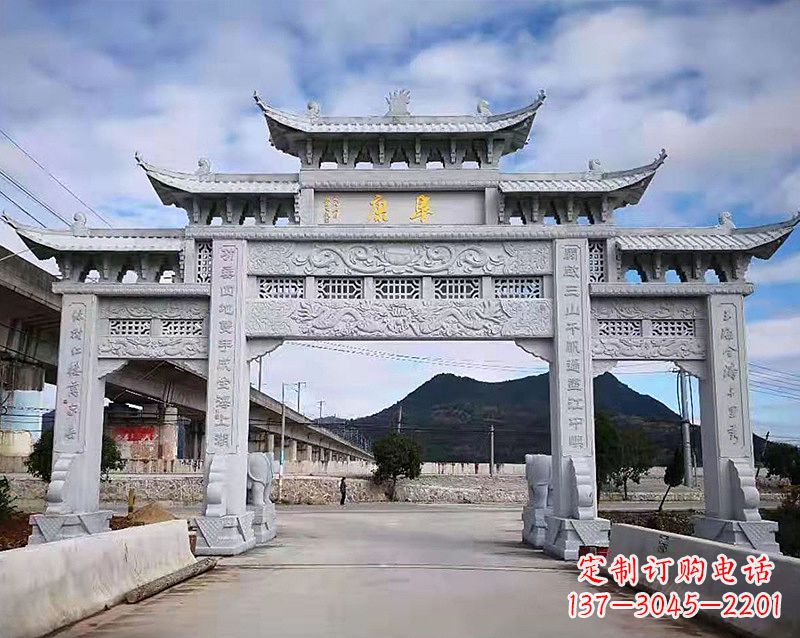 安阳张掖石雕牌坊雕刻