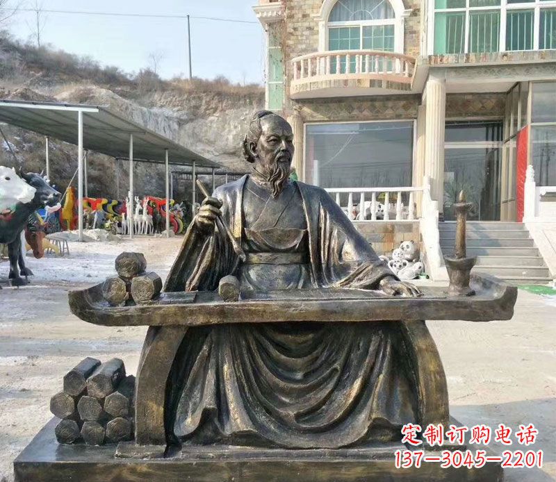 安阳张仲景铜公园雕