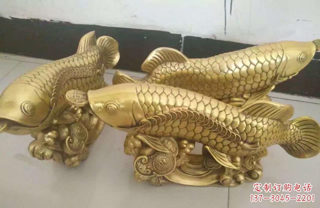安阳招财金龙鱼雕塑 