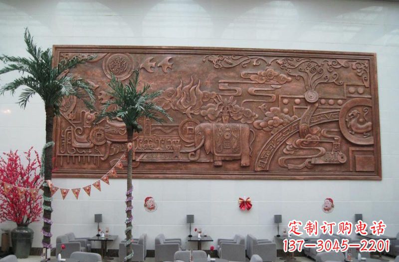 安阳招财进宝大象铜浮雕