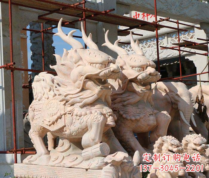 安阳招财瑞兽麒麟石雕