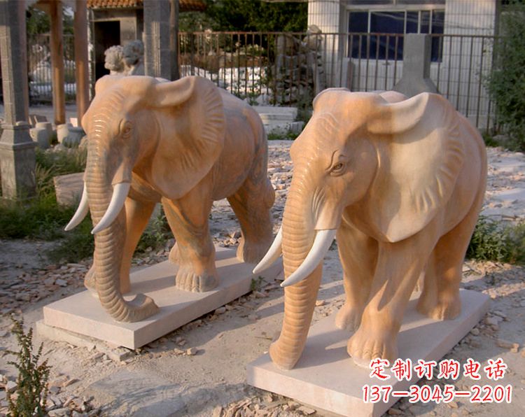 安阳招财石雕大象