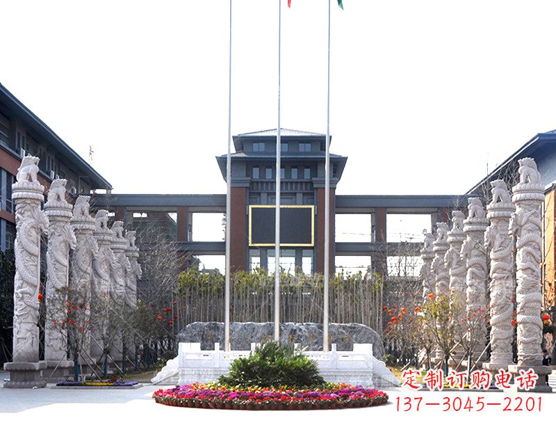 安阳中国华表雕塑-校园园林广场景观装饰雕塑