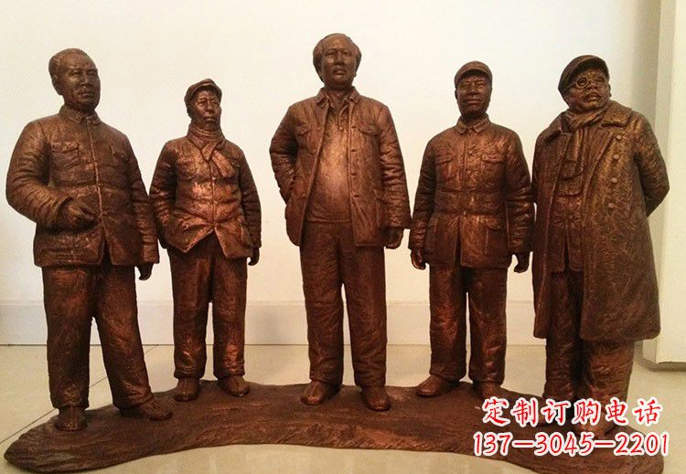 安阳中国近代伟人系列铜雕像