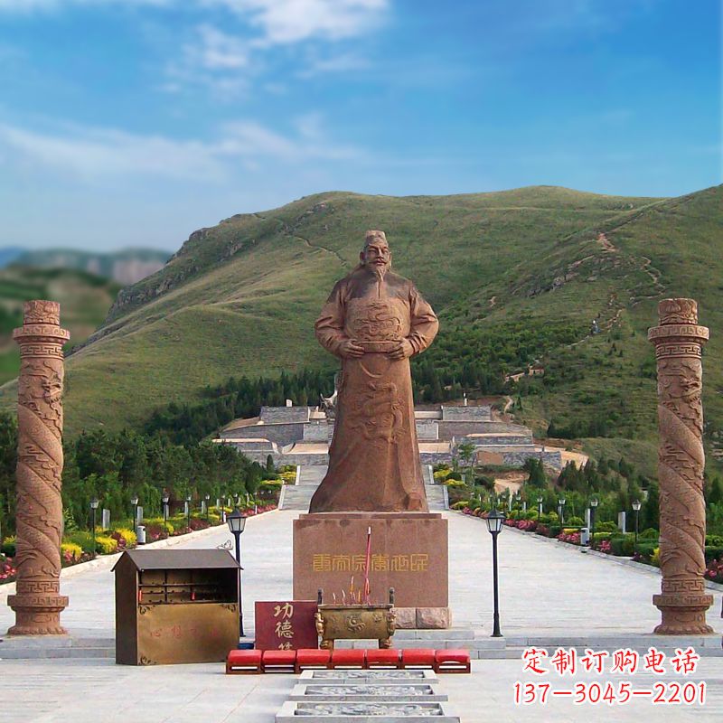 安阳中国历史名人大型李世民景观雕塑