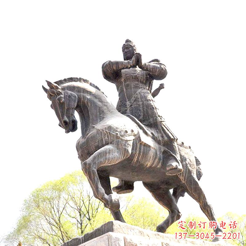 安阳中国历史名人民族英雄霍去病铜雕塑