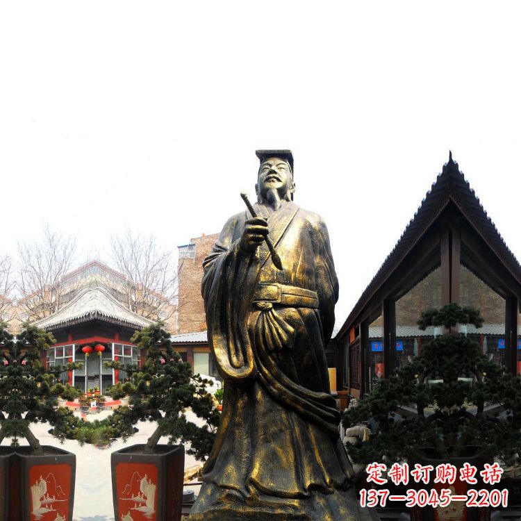 安阳中国历史文化名人书圣王羲之雕塑