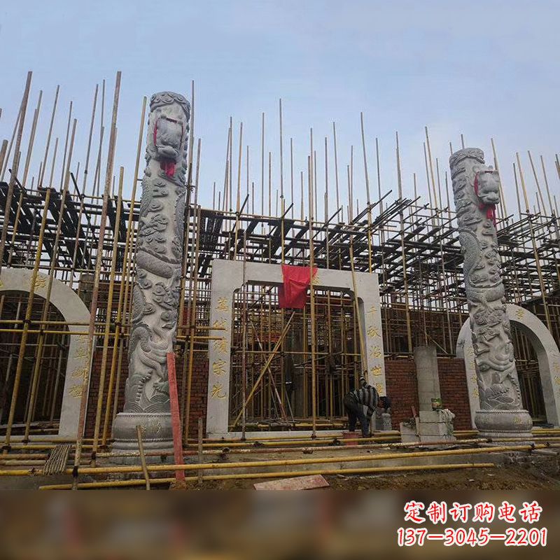 安阳中国龙柱石雕