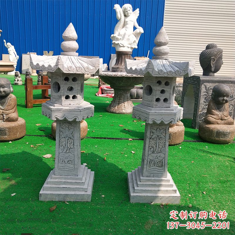 安阳中式大理石灯笼