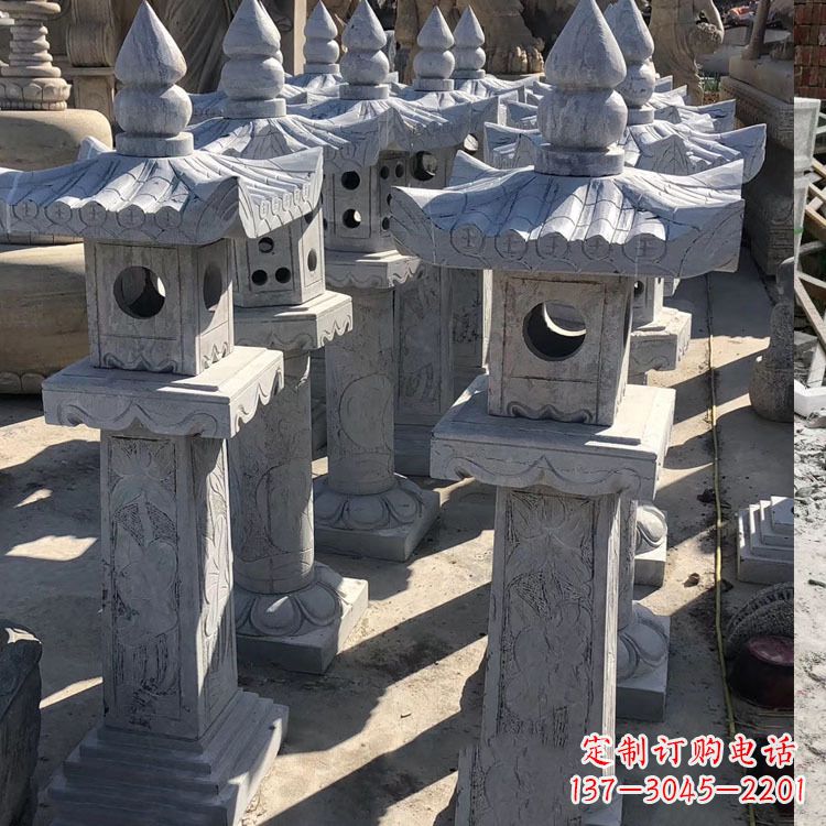 安阳中式汉代石雕灯笼