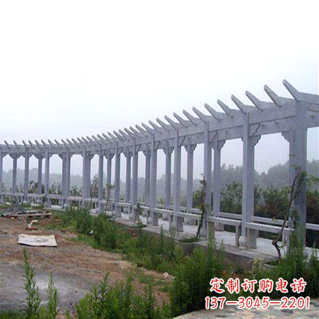 安阳中式花架石雕长廊